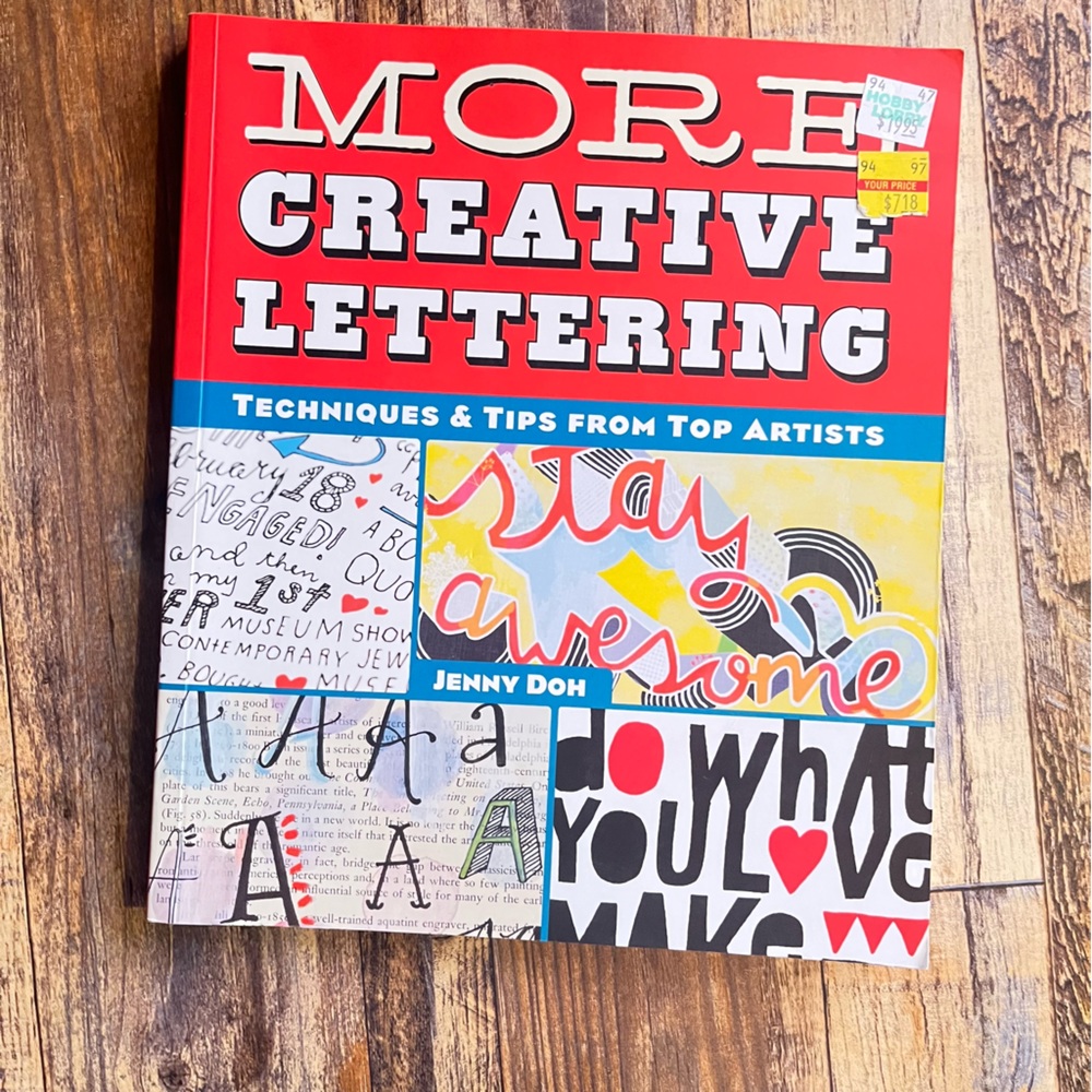 MORE CREATIVE LETTERING ART BOOK TOP